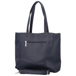 Módní dámská koženková kabelka na rameno Lamia, tmavě modrá