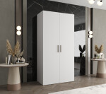 Šatní skříň Abi Bari 1 Rozměry: 100 cm, Pásky / úchyty: Zlatý, Barva korpusu + barva dveří: Kašmír + Kašmír