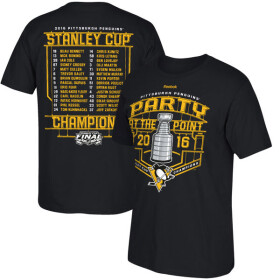 Pánské Tričko Pittsburgh Penguins 2016 Stanley Cup Champions Celebration Roster Velikost: S