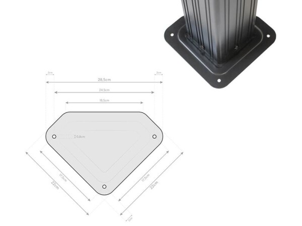 Zahradní altán – Mykonos 1216 (antracit)