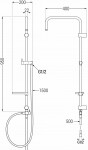 MEXEN/S - Sprchový sloupxbez baterie a bez příslušenství, chrom 7939199-00