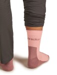 Dámské merino turistické ponožky ICEBREAKER Wmns Hike+ Light Crew, Blush/Summit velikost: 41-43 (L)