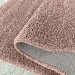DumDekorace Moderní koberec SHAGGY v antické růžové barvě Šířka: 200 cm | Délka: 290 cm