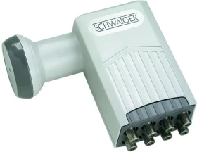 Schwaiger Octo-Switch LNB 40mm světle šedá / Satelitní konvertor / 8 výstupů / 950-2150 MHz / voděodolný (SPS6988531)