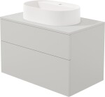 DEANTE - Prizma cashmere koupelnová skříňka, s granitovým umyvadlem - 55x35 cm; SDKB8SAU6B