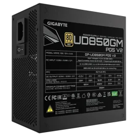 GIGABYTE UD850GM PG5 V2 černá / Zdroj / 850W / ATX 3.1 / 80PLUS Gold / modulární / 120mm ventilátor (GP-UD850GM PG5 V2)
