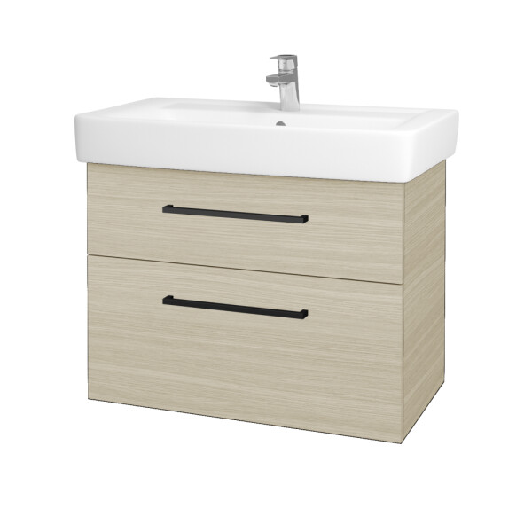 Dřevojas - Umyvadlová skříňka Q MAX SZZ2 80 - D04 Dub / Úchytka T06 / D04 Dub 60469H