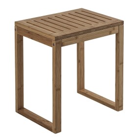 Gedy - HIMALAYA koupelnová stolička, 39,5x44,3x29,5cm, bambus 3072