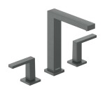 HANSGROHE - Tecturis E Umyvadlová baterie s výpustí Push-Open, 3-otvorová instalace, EcoSmart+, kartáčovaný černý chrom 73030340