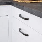 Siro Nábytková úchytka 2266 rozteč: 320mm černá lesk (S14215)