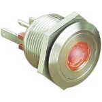 C & K Switches U811J85W3GE223 tlačítko 120 V, 28 V/DC 1 A 1x zap/(zap) červená (š x v) 15.24 mm x 12.70 mm 1 ks Bulk