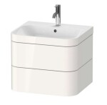 DURAVIT - Happy D.2 Plus Skříňka s umyvadlem 48x58x49 cm, 2 zásuvky, bílá vysoký lesk HP4635O2222