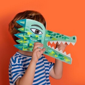 LONDJI Maska se samolepkami Be wild! Crocodile
