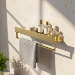 REA - Police do koupelny SF01 60cm gold brush REA-06003