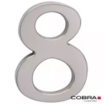 Cislo 3D nikl matny 8 - 5 cm