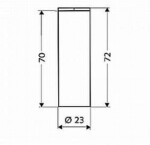 SCHELL - Montážní sada Designová krycí trubka, chrom 230620699