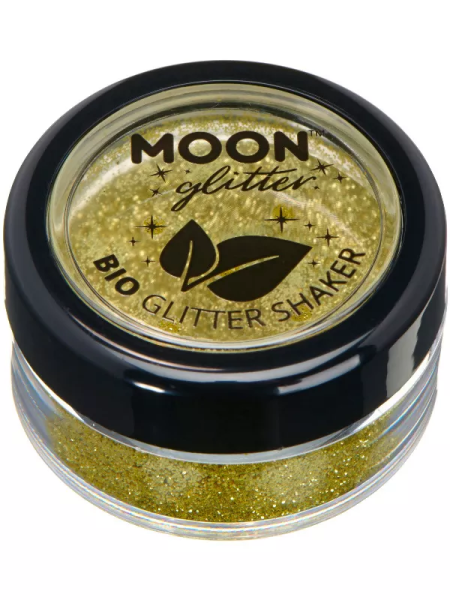Smiffys.com Třpytky na tělo - Moon Glitter Bio Glitter Shakers- zlaté 5g