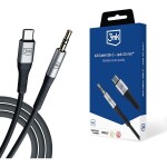 3mk kabel USB-C - Jack 3.5mm 1 m černá (5903108528788)