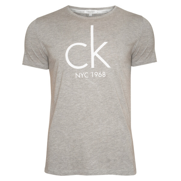 Pánské tričko s krátkým rukávem KM0KM00189-020 - Calvin Klein L