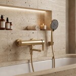 REA - Sprchová hadice Brush Gold 150 cm REA-08024