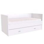 Nábytek Mikulík Zvýšené lůžko DUO s úlož. prostorem se 3 zvýšenými čely /vč.roštu/ - bílý lesk, antracit, aj.