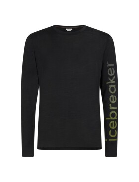 ICEBREAKER Mens Merino 150 Tech Lite LS Tee IB Vertical, Black velikost: M
