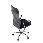 Kancelářská židle, houpací mechanismus, šedá síťovina, KA-E305 GREY