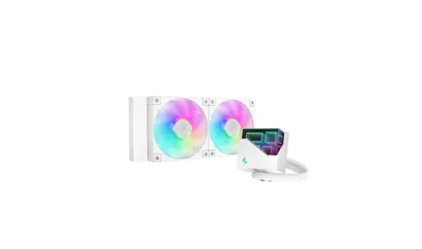 DeepCool LT240 WH bílá / Komplet vodního chlazení / 2x 120mm / ARGB / 2400 RPM / 38.71 dB (R-LT240-WHAMNC-G-1)