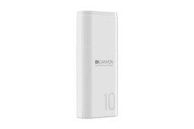 CANYON CNE-CPB010W 10 000 mAh Li-poly bílá / Power Bank / 5V / 2.1A / 1x USB / Smart IC (CNE-CPB010W)