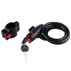 FESTA 23292 Zámek na kolo, 180cm x 8mm, spirálový