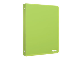Pořadač M 4-kroužek zelený PP A4