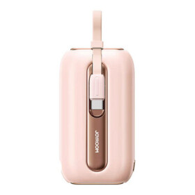 Joyroom JR-L013 Colorful růžová / Power Bank / 10000mAh / 12W / kabel USB-C a Lightning / 1x USB-C / 3 A (JR-L013 Pink)