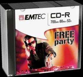 EMTEC CD-R Classic / 700MB / 52x / Slim case 10 ks (ECOC801052SL)