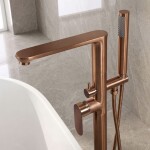 REA - Volně stojící baterie Logan Brush Copper REA-B2220