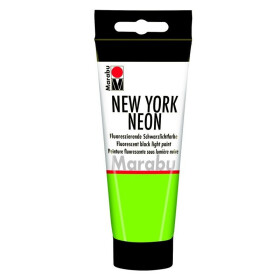 Marabu NEW YORK NEON fluorescenční Black Light barva - 100 ml, zelená