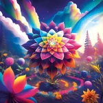 MAGNOLIA Puzzle Květ života