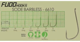 Fudo Hooks® Sode BRL / Háček / vel. 6 / 17 ks
