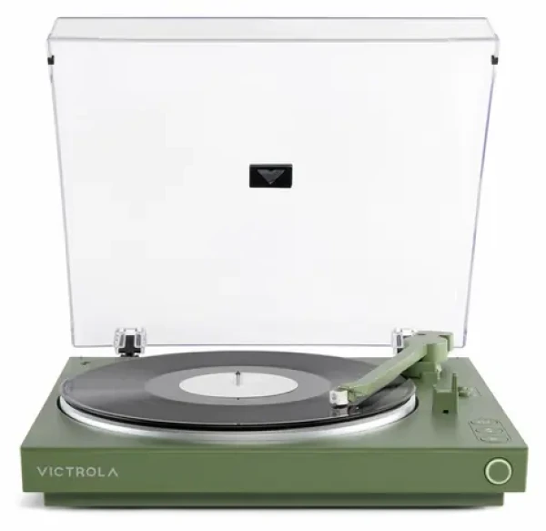 Victrola VPT-800-GRN-INT zelená / Automatický gramofon / 2 rychlostní / BT / RCA / předzesilovač (100002200214)
