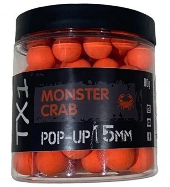 Shimano Boilies TX1 Pop Up Monster Crab Orange - 15mm 80g,Shimano Boilies TX1 Pop Up Monster Crab Orange - 15mm 80g
