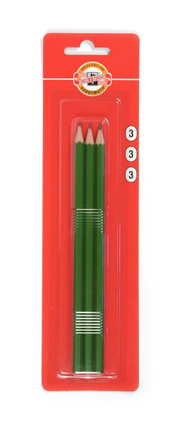 Koh-i-noor tužka grafitová šestihranná č.3 /zelená set 3 ks