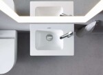 DURAVIT - ME by Starck Nábytkové umývátko 43x30 cm, 1 otvor pro baterii, s WonderGliss, matná bílá 07234332411