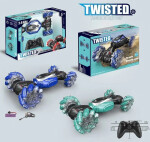 Mamido Autíčko na dálkové ovládání + Ovládání pohybem ruky Twisted 360° 4x4 červené