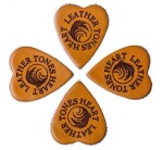 Timber Tones Leather Tones Heart Whisky Leather 4-Pack
