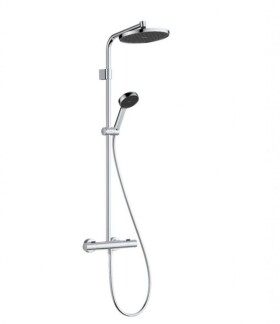 HANSGROHE - Activera S Sprchový set s termostatem, průměr 24 cm, 2 proudy, EcoSmart+, chrom 28083000