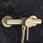 REA - Sprchová baterie Lungo Stripe BRUSH GOLD REA-B9490