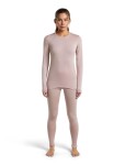 ICEBREAKER Wmns 260 Tech LS Crewe, Pink Quartz velikost: XL
