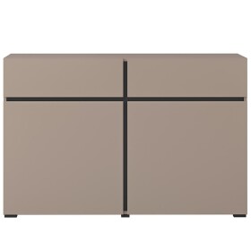 Komoda Cross 2D2S congo/černá