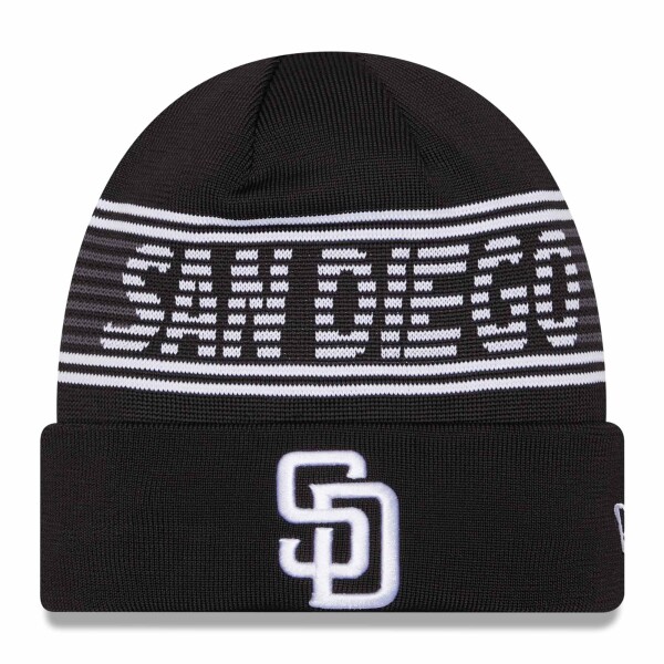 New Era Pánská zimní čepice San Diego Padres MLB Black Colorway 2024 Clubhouse Beanie