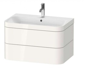 DURAVIT - Happy D.2 Plus Skříňka s umyvadlem 48x78x49 cm, 2 zásuvky, bílá vysoký lesk HP4637O2222