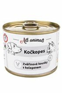 All Animals kočkopes Zvěřinové kousky s kolagenem 200g